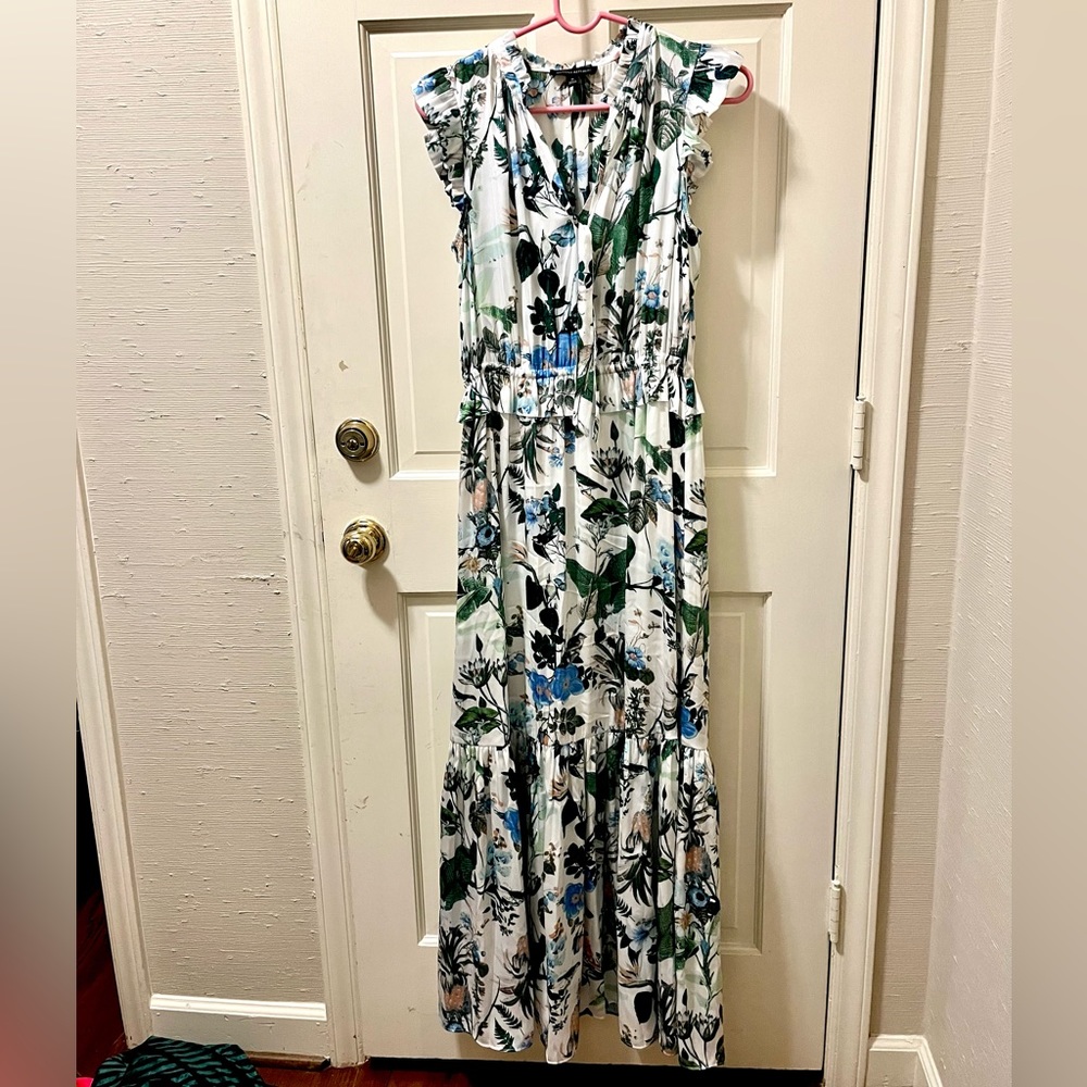 Banana Republic sleeveless ruffled maxi dress - size 6